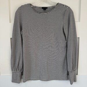 Ann Taylor Long Sleeve Stripe Top XXSP